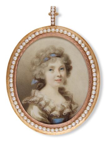 Joseph Daniel : Portrait of Mrs Dawson, circa 1785