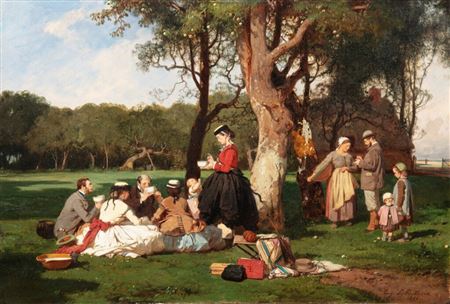 Eugene le Poittevin : The Luncheon on the Grass