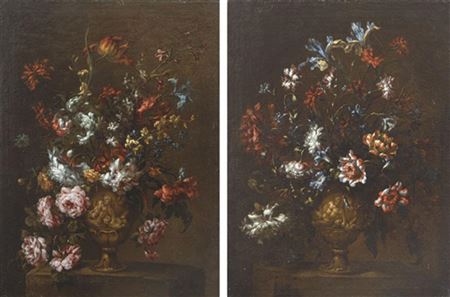 Bartolomeo Perez : Pair of flower vases