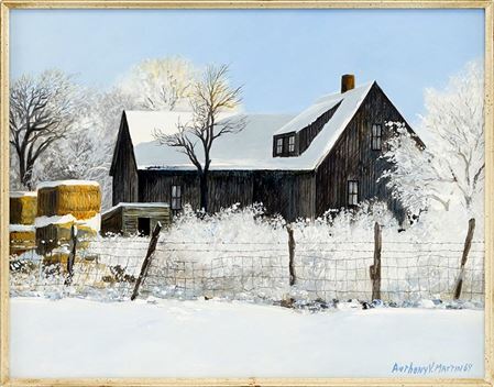 Anthony Martin : FARMHOUSE IN WINTER