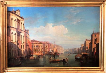 Jules Romain Joyant : Venice, the animated Grand Canal