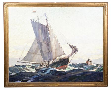 Lars Thorsen : 'Grand Banks Fishermen, Noank'