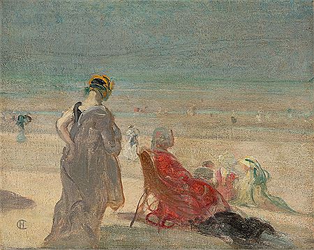 Hans Christiansen : Am Strand