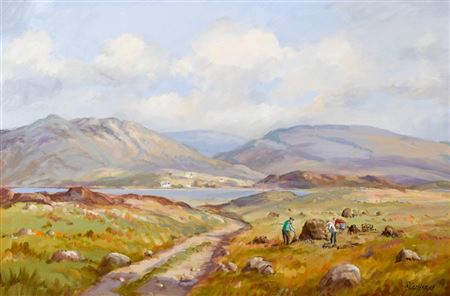 Robert T Cochrane : BOGLAND AT DUNGLOE, COUNTY DONEGAL