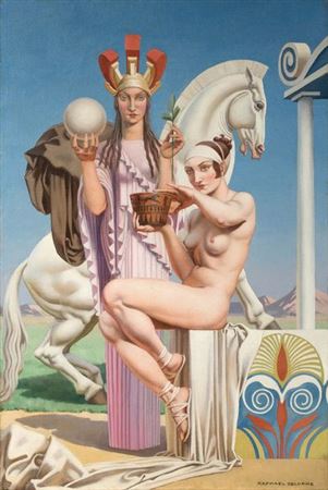 Raphael Delorme : Allégorie de la Grèce, vers 1930