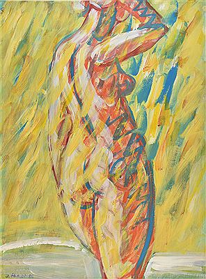 Jacques Poncet : Nude standing in the sun