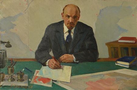 V Sitnik : Lenin in the cabinet 1969