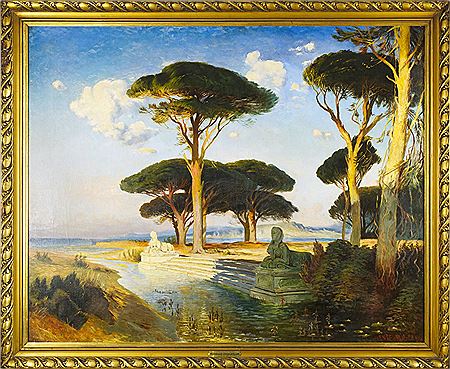 Ferdinand Engelmuller : MEDITERRANEAN LANDSCAPE