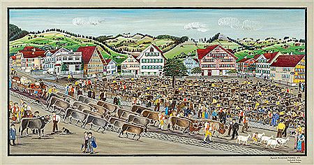 Johann Baptist Zeller : Cattle show in Appenzell, 1946