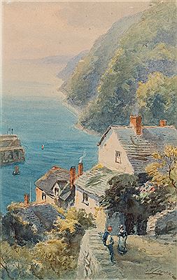 Alfred Leymann : Sidmouth Beach;Topsham, Clovelly