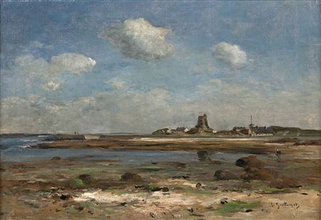 Jean Baptiste Antoine Guillemet : La Hougue vue de Saint-Vaast