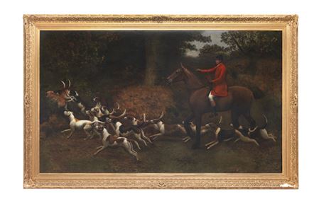 Charles Augustus Henry Lutyens : Huntsman and hounds