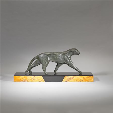 Michel Decoux : Panther sculpture, circa 1925