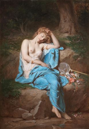 Jean Raymond Hippolyte Lazerges : A sleeping beauty