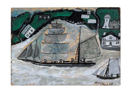 Alfred Wallis : Mount's Bay with St Michael's Mount