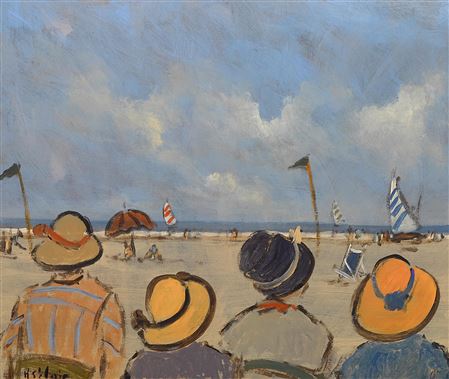 Henry Saint Clair : Plage et chapeaux