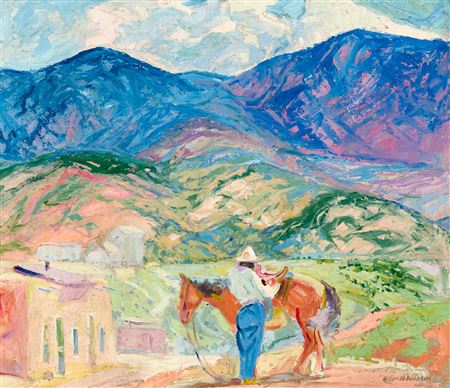 Albert Henry Krehbiel : Outskirts of Santa Fe