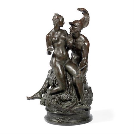 Paul Scheurich : A very rare bronze group of Mars and Venus, circa 1938