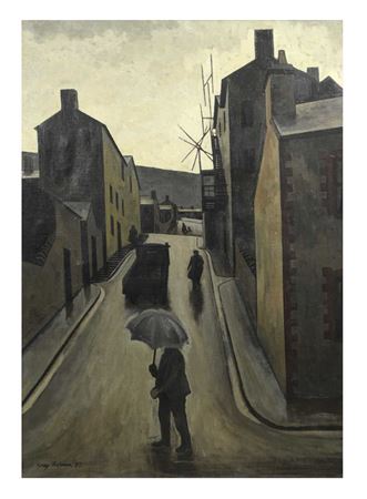 George Chapman : Street in the Rain