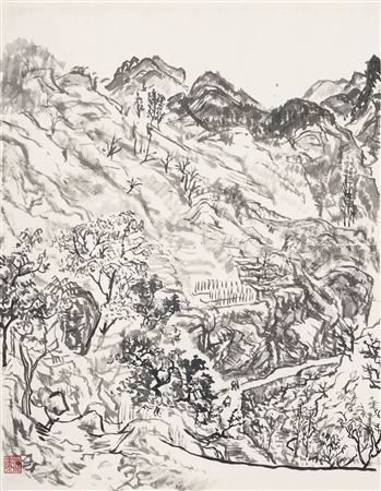 Yanqing Qi : Mountain Village Sketch