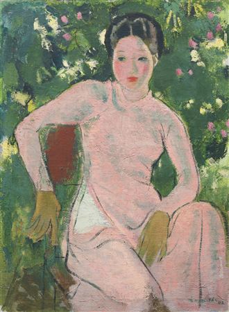 To Gnoc Van : Portrait de Jeune Femme (Portrait of a Young Woman)