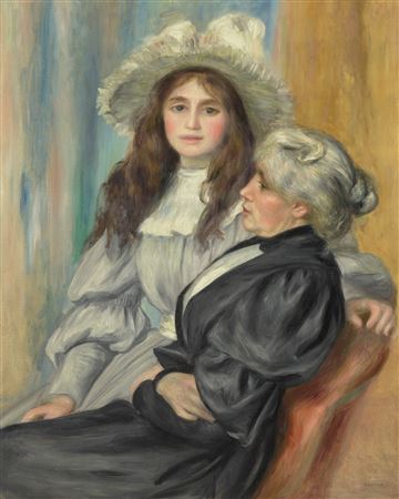 Pierre Auguste Renoir : Berthe Morisot et sa fille, Julie Manet