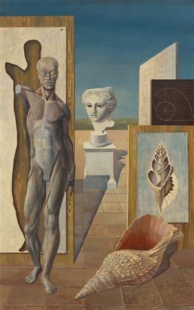 Augustus Lunn : Composition with Classical Figure