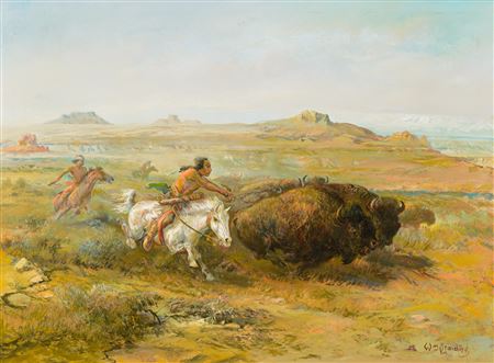 William Standing : Buffalo Hunt