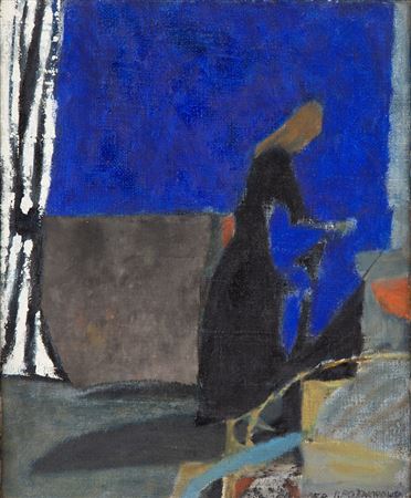 Peter Potworowski : 'Blue interior' , 1958