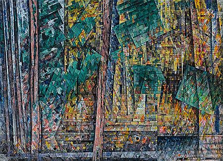 Godfrey Clive Miller : TREES IN QUARRY