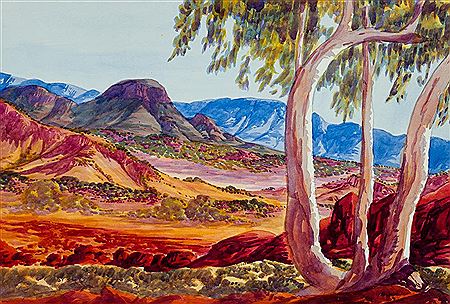 Edwin Pareroultja : GHOST GUMS, CENTRAL AUSTRALIA