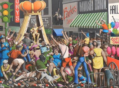 Mel Wiken : Mardi Gras, New Orleans, Street Scene