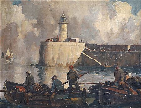 William Hyams : 'The Lighthouse, Newhaven'