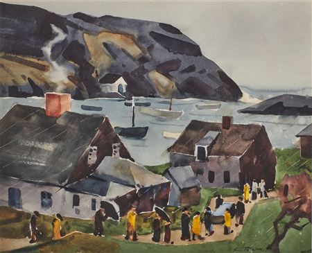 James Edward Fitzgerald : Monhegan Burial