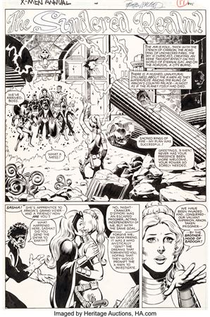 Brent Anderson : Brent Anderson and Bob McLeod X-Men Annual #5 Story Page 13 Original Art (Marvel, 1981)