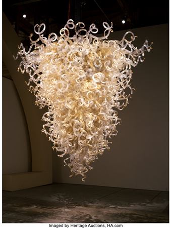 Dale Chihuly : Clear and Gold Chandelier, 2000