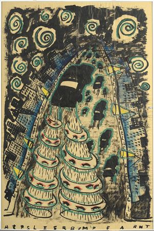 Albert Pepermans : Cars crossing a boulevard in New-York