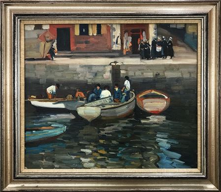 Francis McCracken : The Quayside, Concarneau