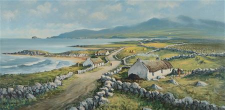 William Henry Burns : 'NEAR MALIN HEAD, DONEGAL'