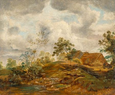 Ferdinand Olivier : Landscape with a farmstead