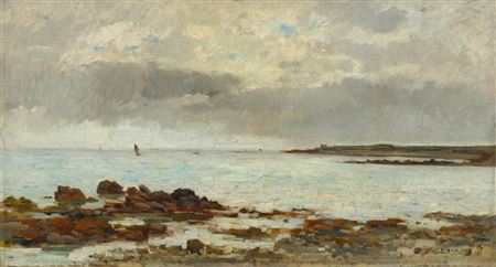 Emmanuel Pierre Alphonse Damoye : A coastal landscape