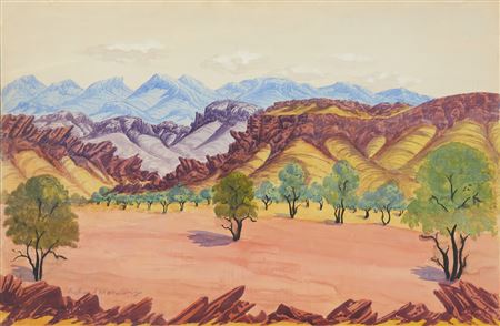 Richard Moketarinja : Central Australian Landscape