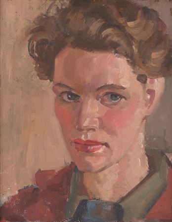 Dora Chapman : Self Portrait in Red Jacket