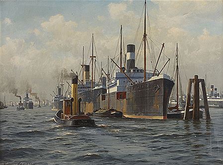 Waldemar Schlichting : Hamburg harbor