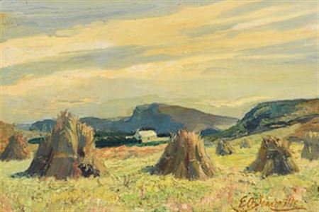 Edith Oenone Somerville : Haystacks, Sandycove, Castlehaven