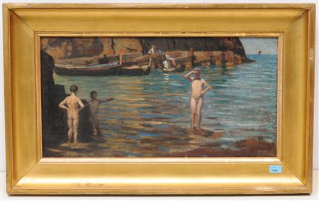 Theophil Preiswerk : Capri, bathing boys