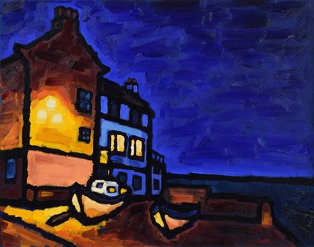 Malcolm Croft : 'THE BAY HOTEL, DUSK'