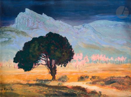 Sigismond Jeanes : Tree at dusk