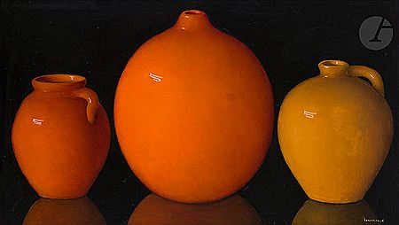 Carlos Laharrague : Still life with pots