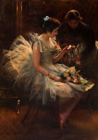 Manuel Cusi Y Ferret : 'Dancer in the dressing room'